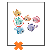 (Bad)speelgoed clowns vis turquoise